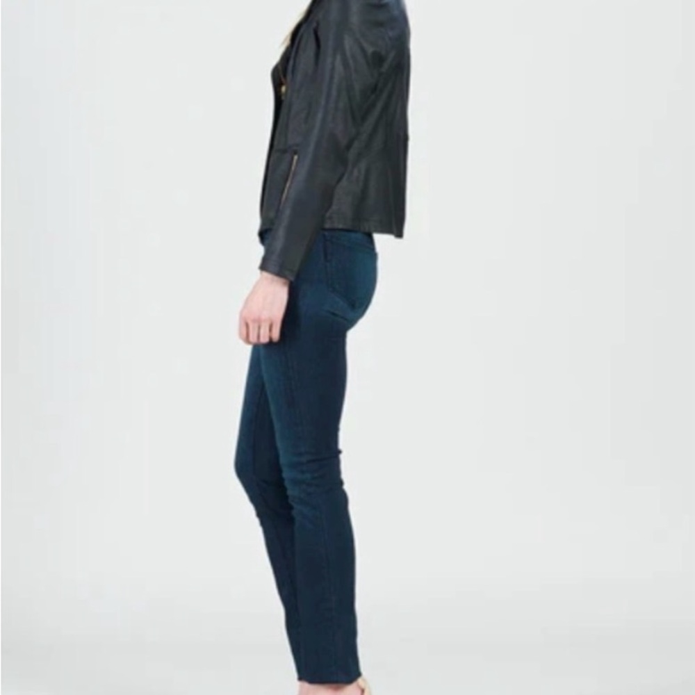 Liquid Leather Black Asymmetrical Jacket -Women’s Medium - Picture 6 of 14